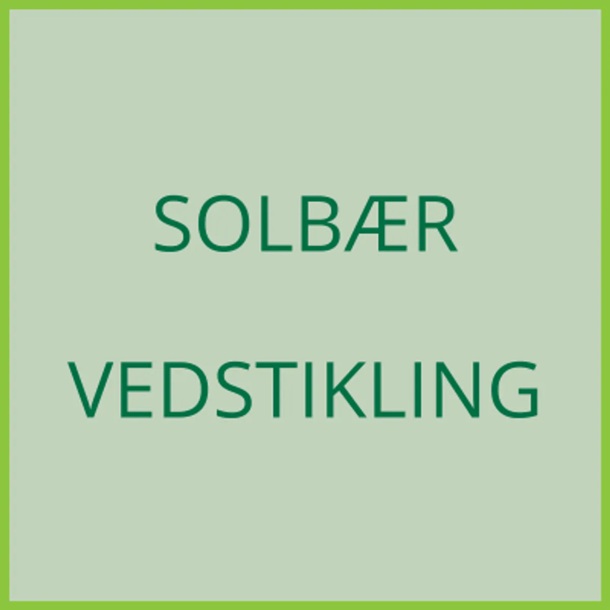 Solbær, vedstikling - levering 2027